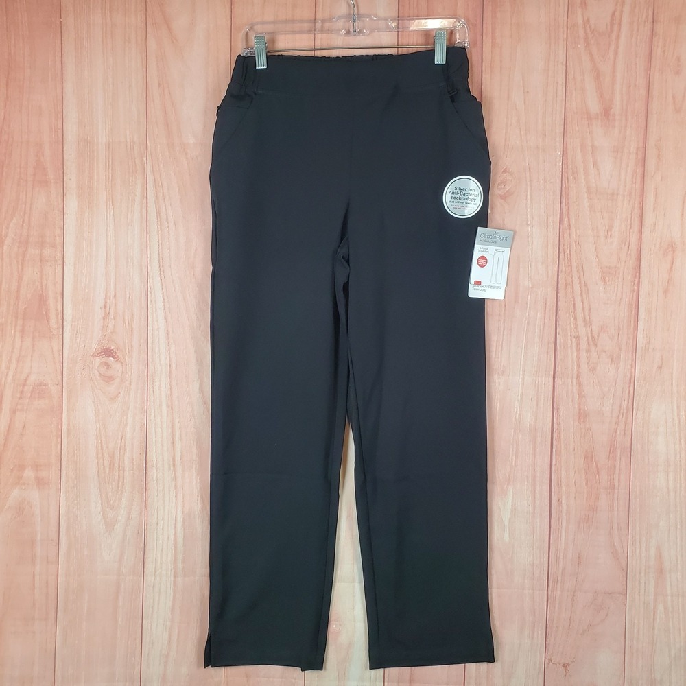 ClimateRight by Cuddl Duds Scrub Pants Womens Small Petite Straight Leg